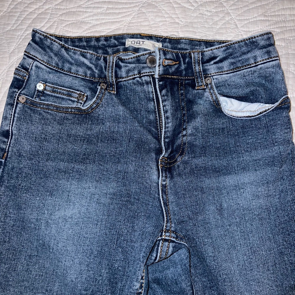 Oat New York Women's Blue Straight Leg Jeans